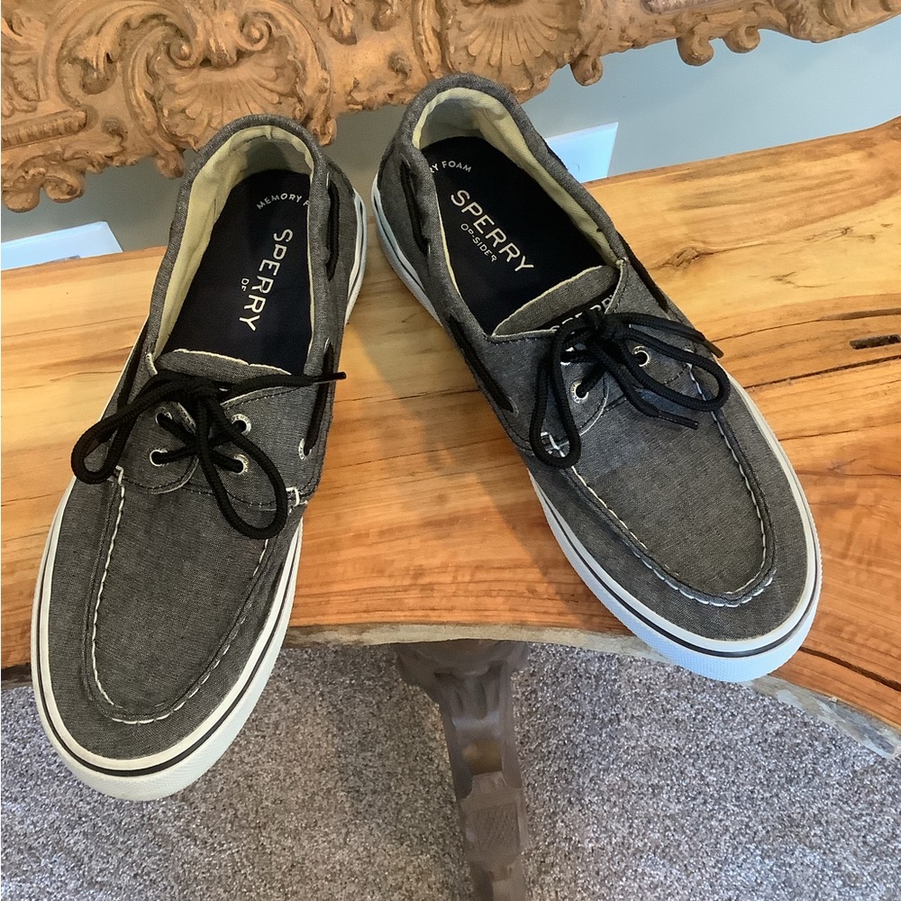 Sperry Men's US 10 Halyard 2 - Eye Sat Washed Boat Shoes EUC